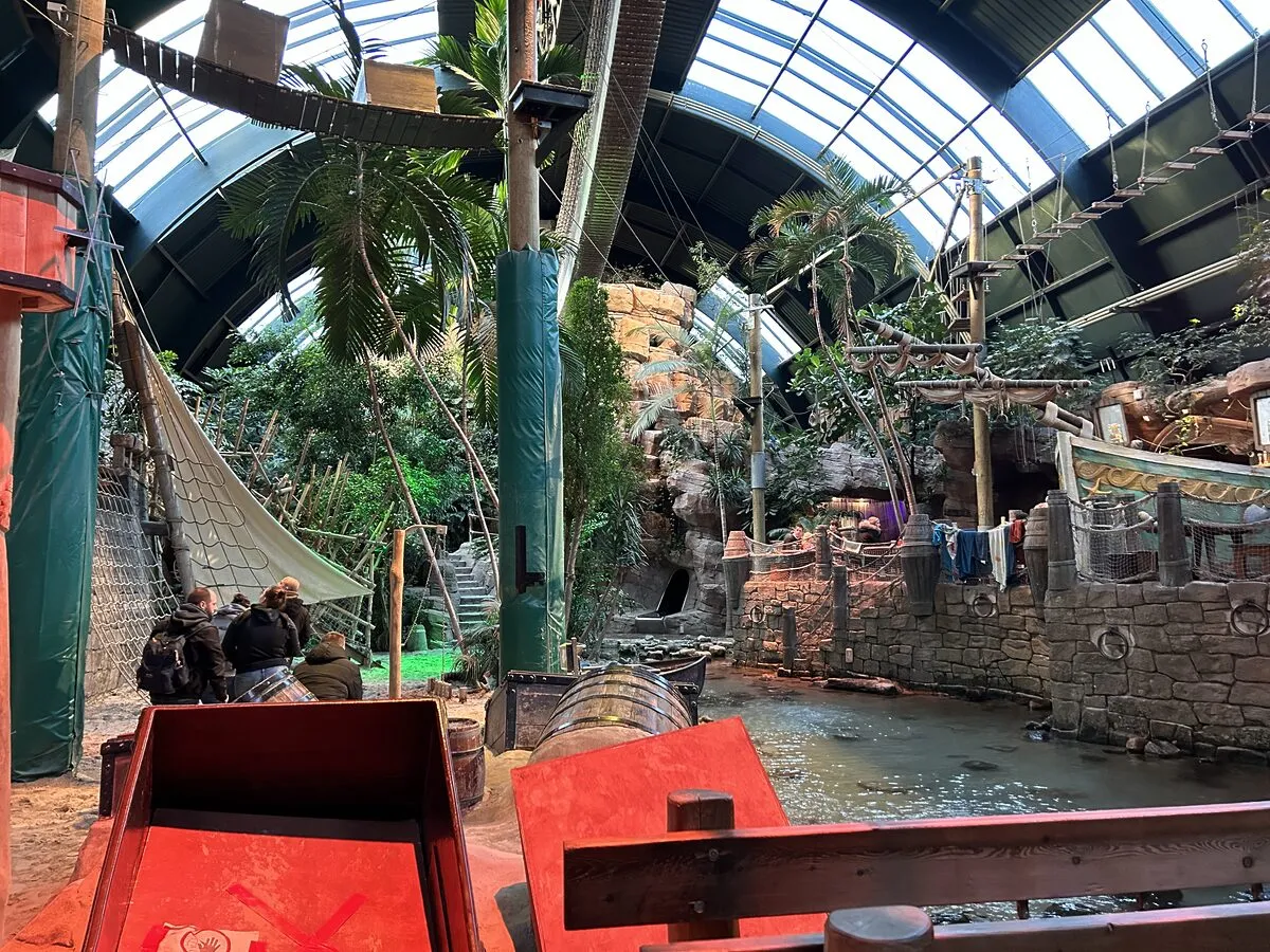 Kletterbereich der Discovery Bay im Center Parcs De Vossemeren Kletterbereich der Discovery Bay im Center Parcs De Vossemeren