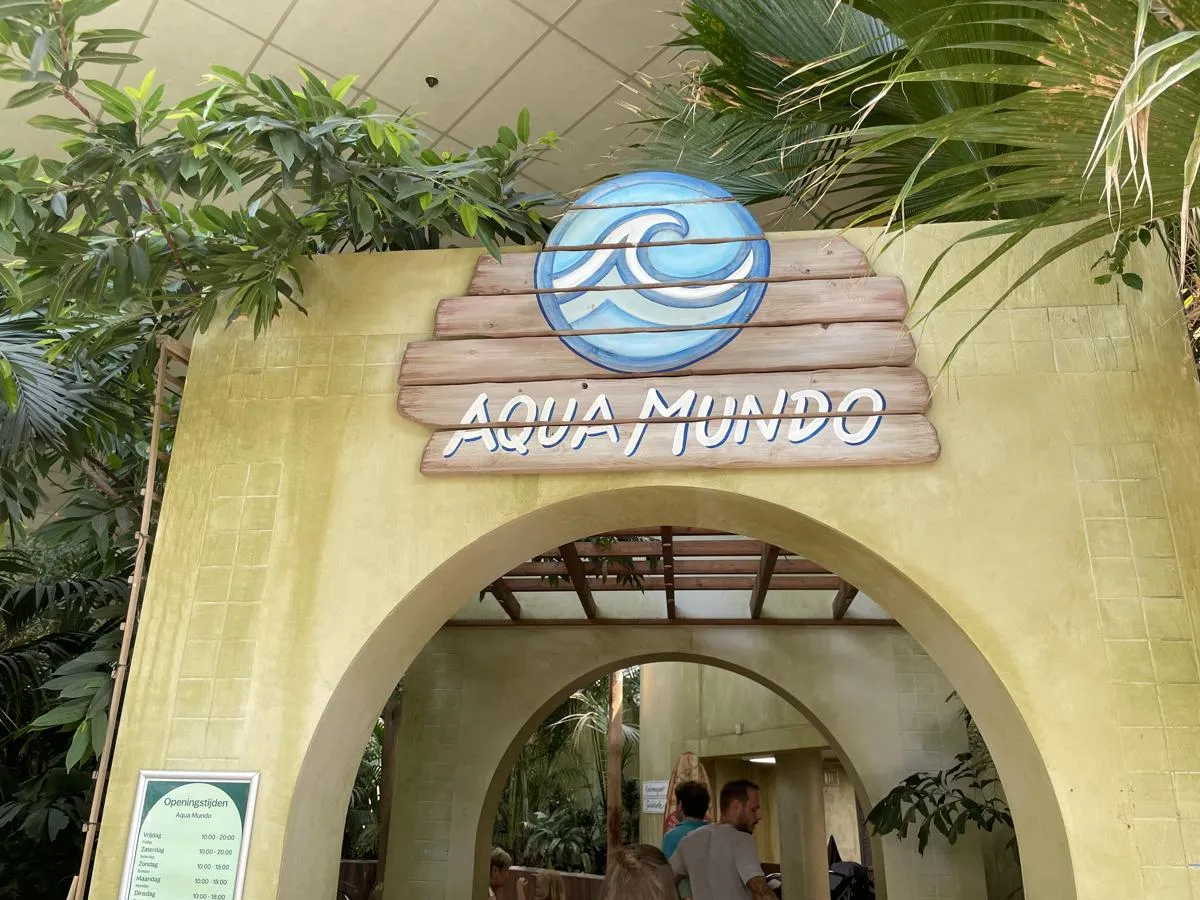 Aqua Mundo Hero-Aufnahme im Center Parcs Port Zélande