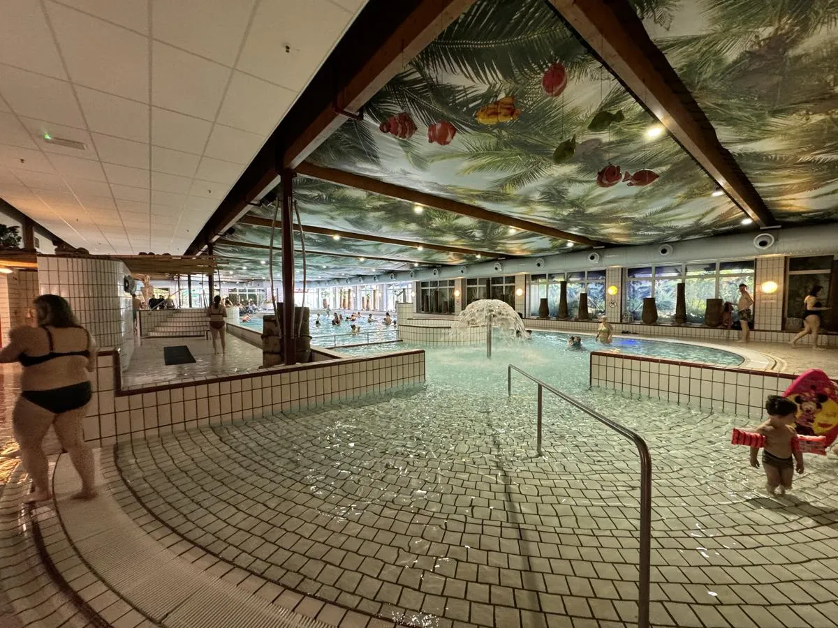 Schwimmbecken im Schwimmbad des Center Parcs Parc Sandur