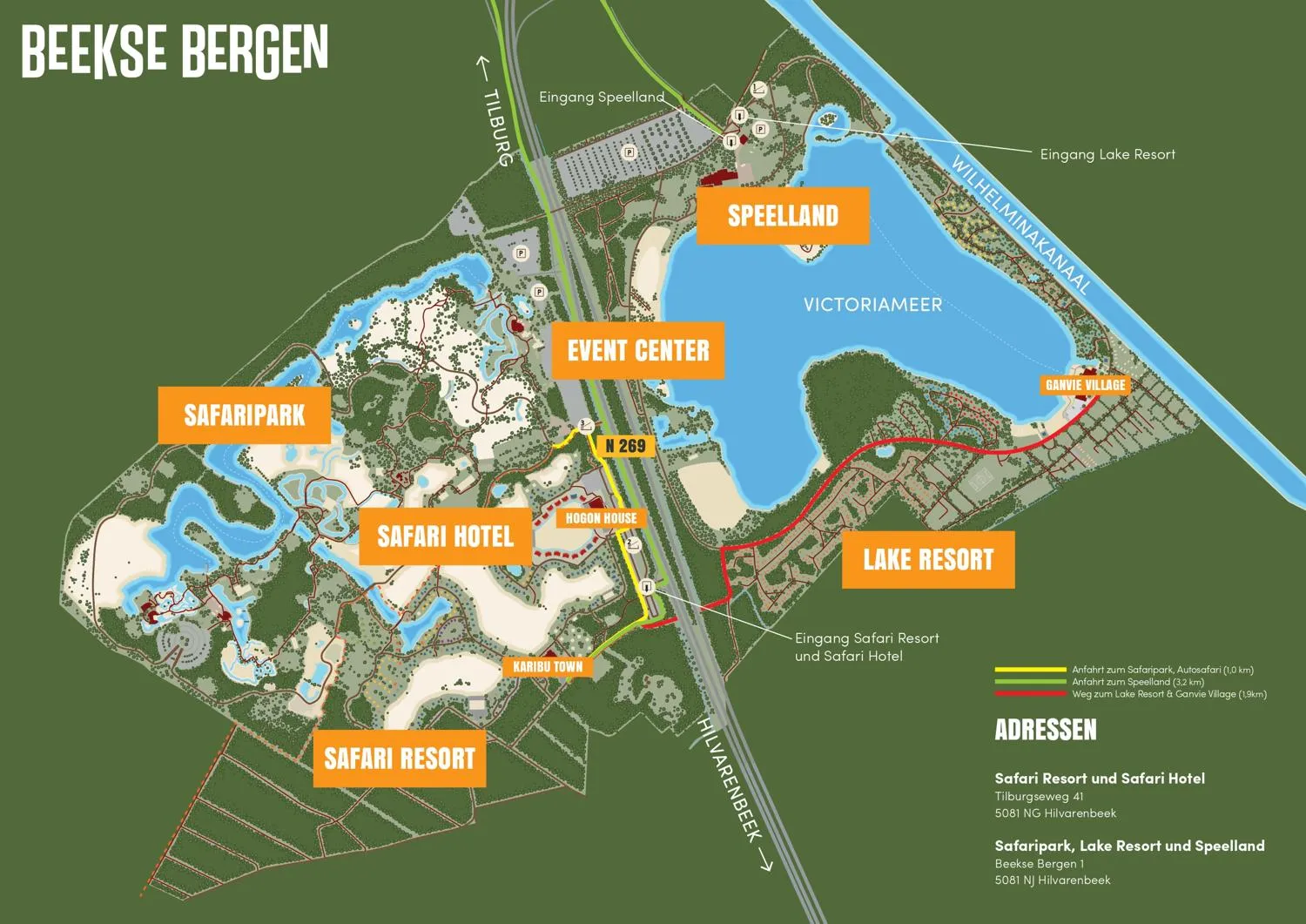 Safari Resort Beekse Bergen in Hilvarenbeek, Nordbrabant – Bild 3